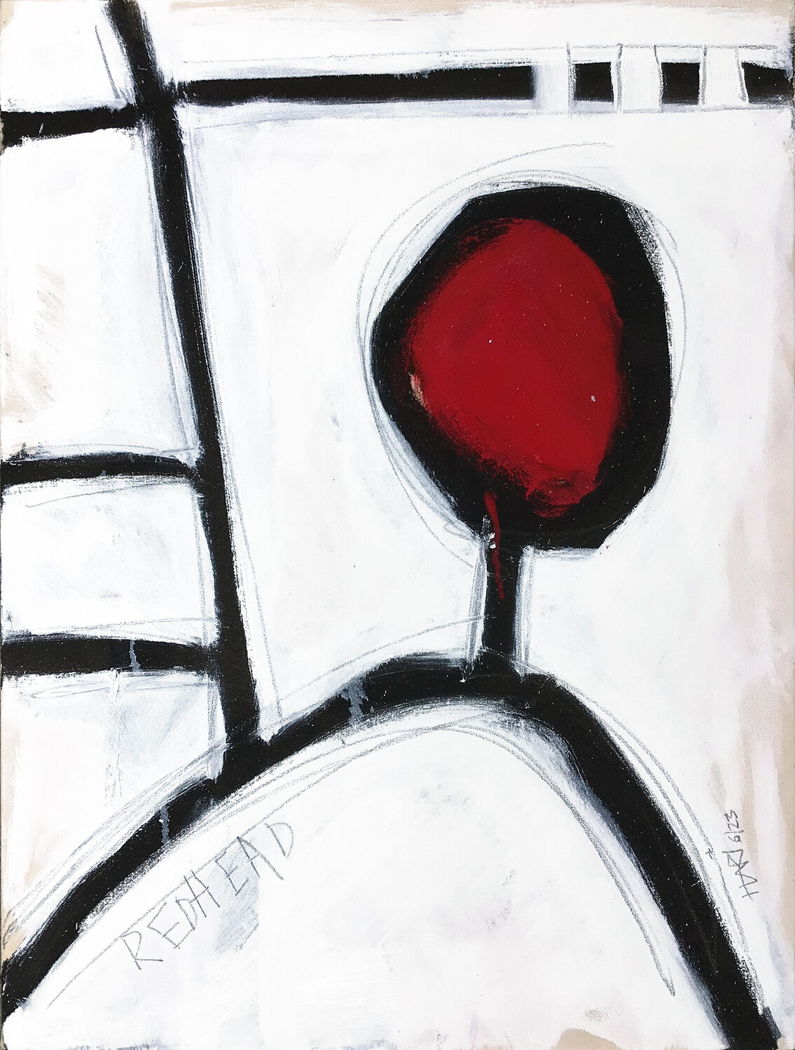 REDHEAD Hari Beierl Original painting for sale