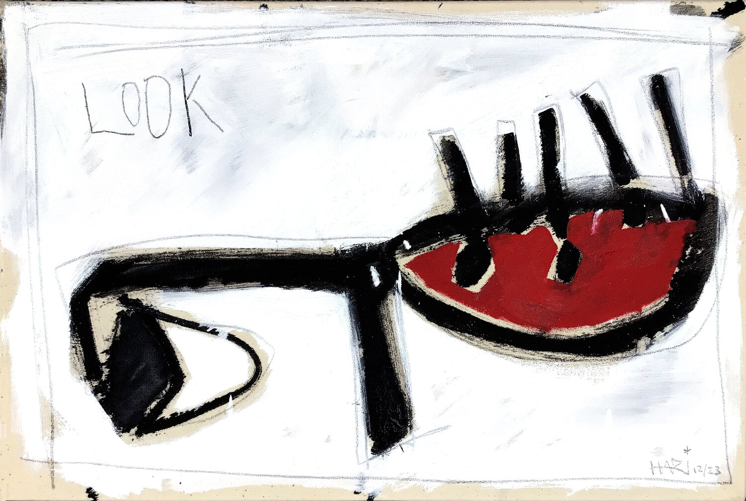 LOOK Hari Beierl Original painting for sale