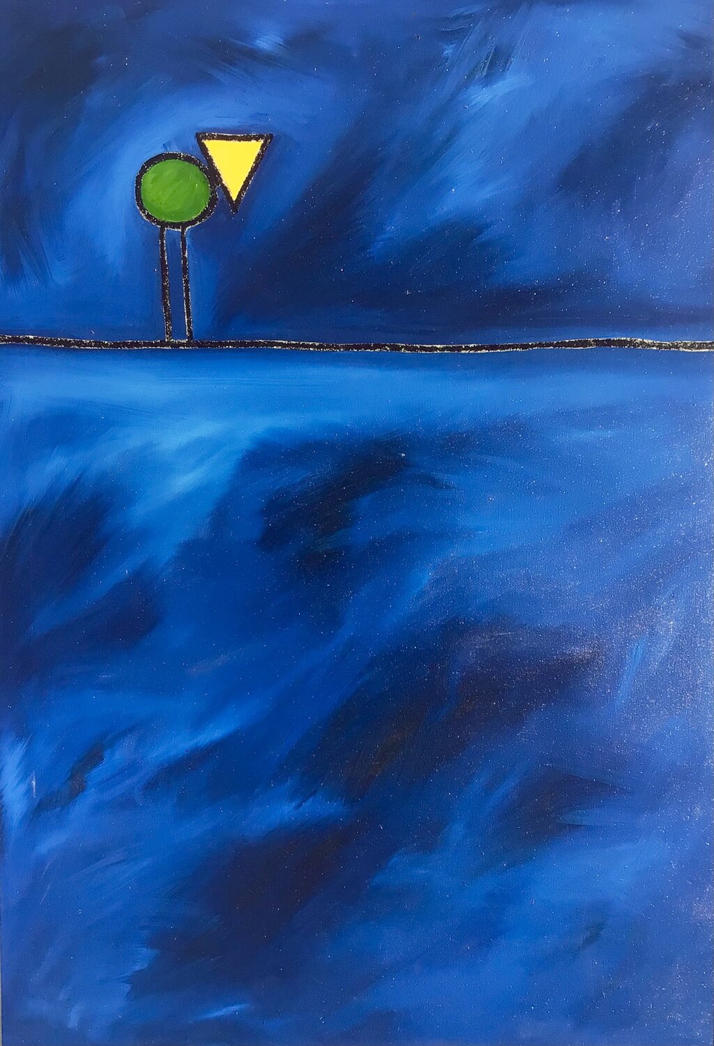 NACHTIGALL Hari Beierl Original painting for sale