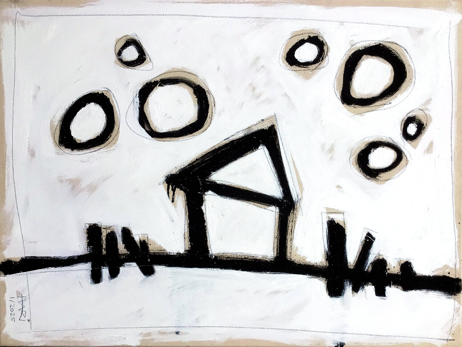 EIGHT PLANETS Hari Beierl Original painting for sale