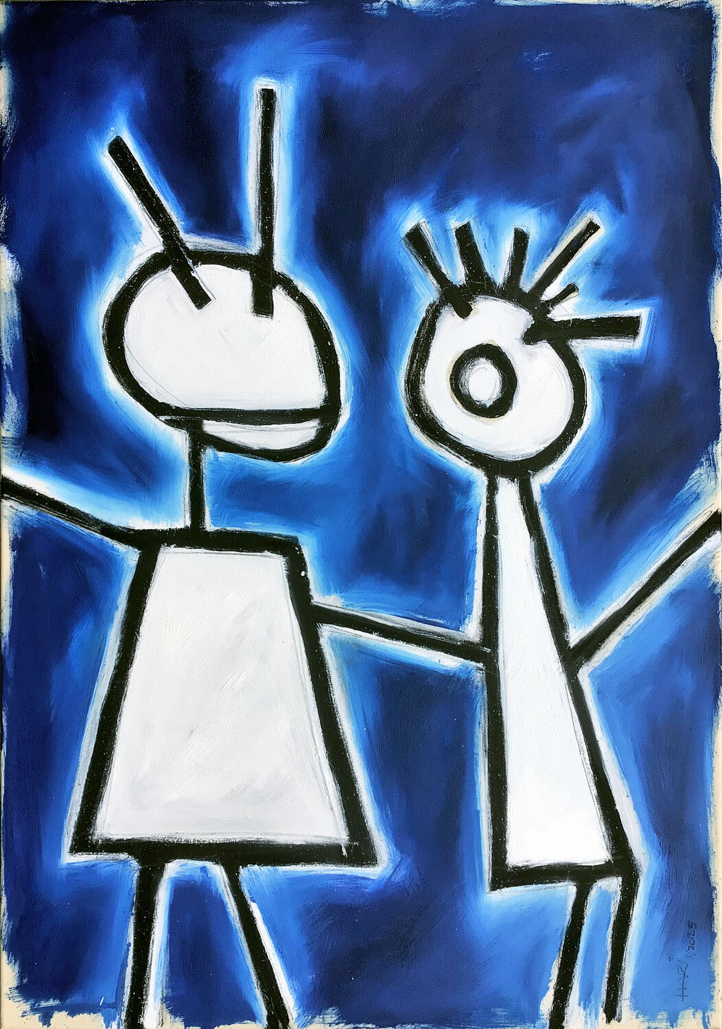 FRIENDS Hari Beierl Original painting for sale