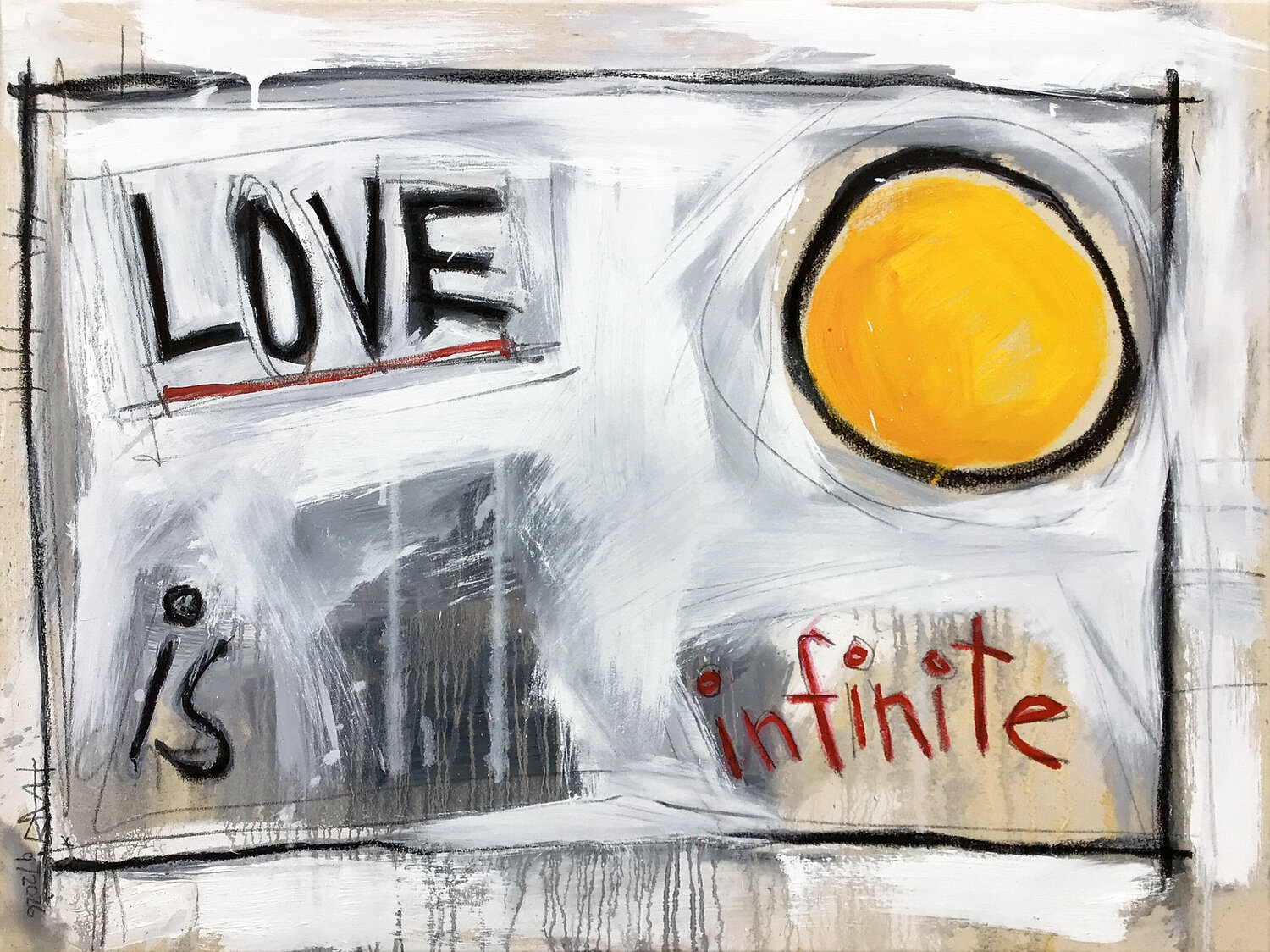 LOVE IS INFINITE Hari Beierl Original painting for sale