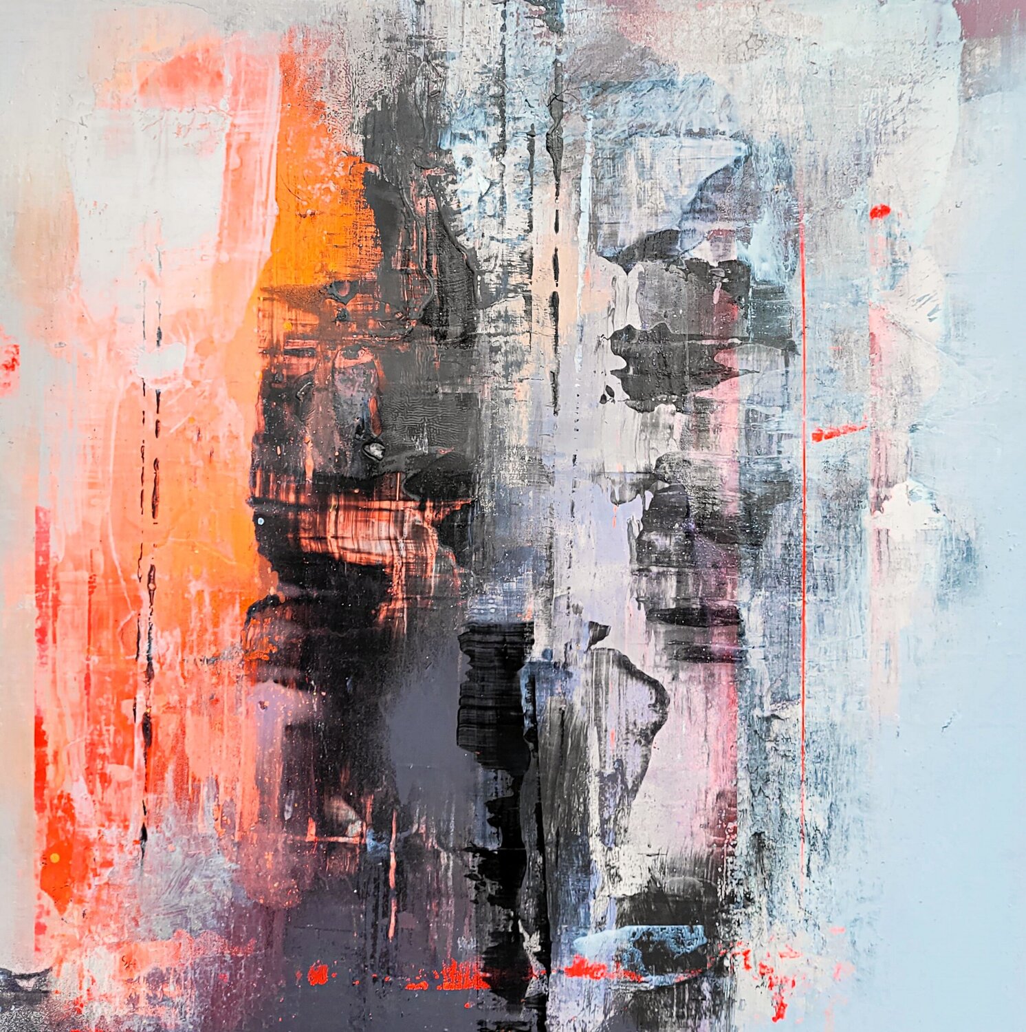 Lonesome Train Ilgvars Zalans Original painting for sale