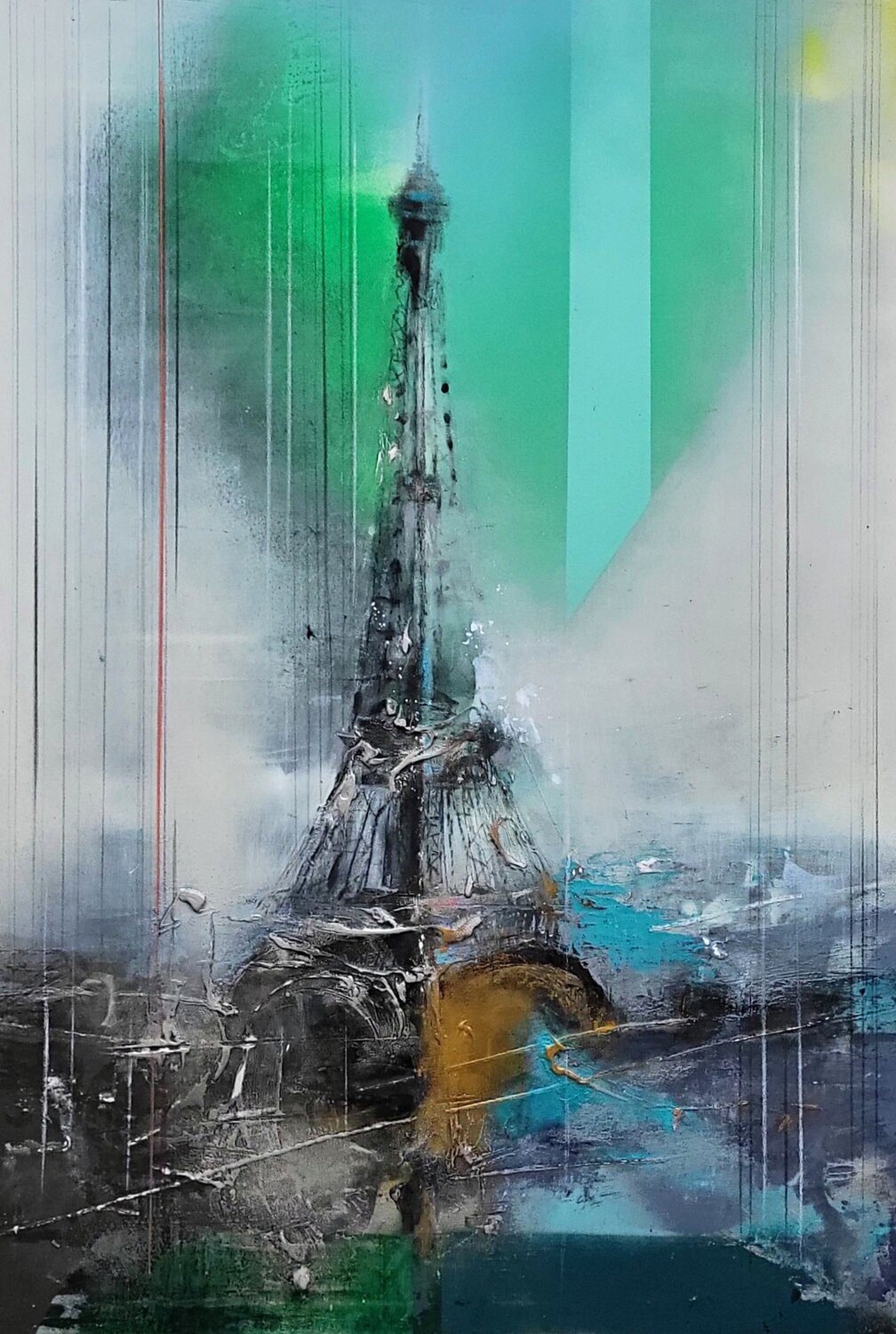 Tour Eiffel Ilgvars Zalans Original painting for sale