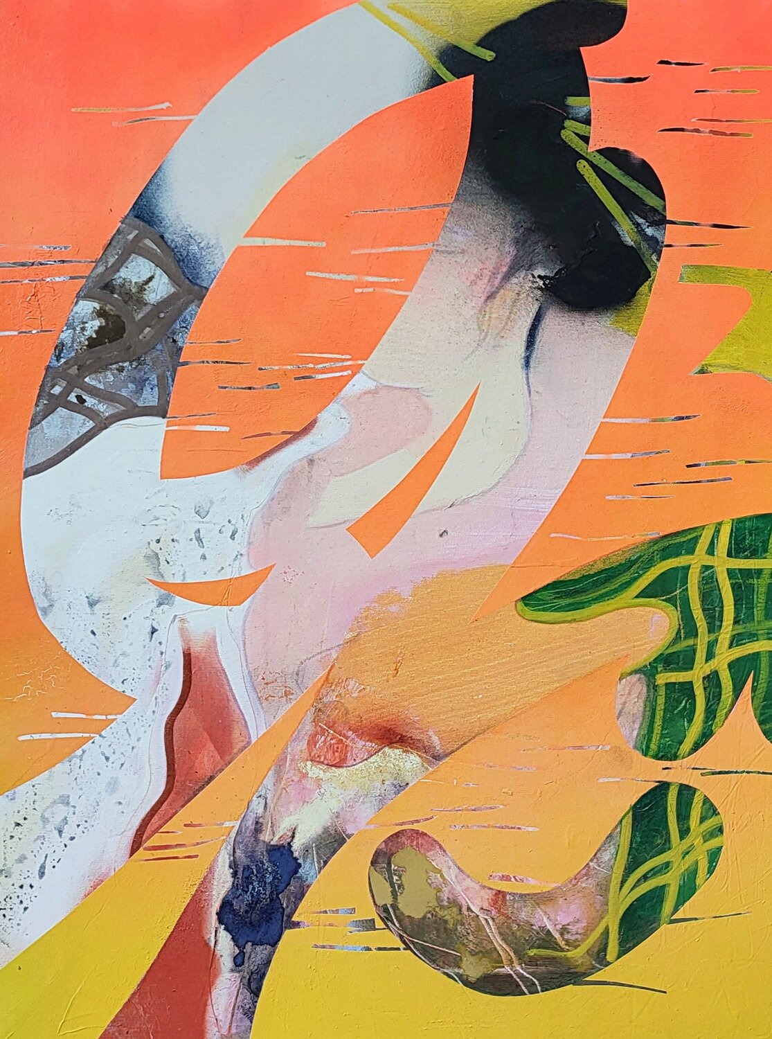 Silent Ukiyo. 6 Ilgvars Zalans Original painting for sale