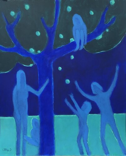 Les Porteurs de Lumière 2 von Isabelle Philips-Decramer, Malerei kaufen auf Select