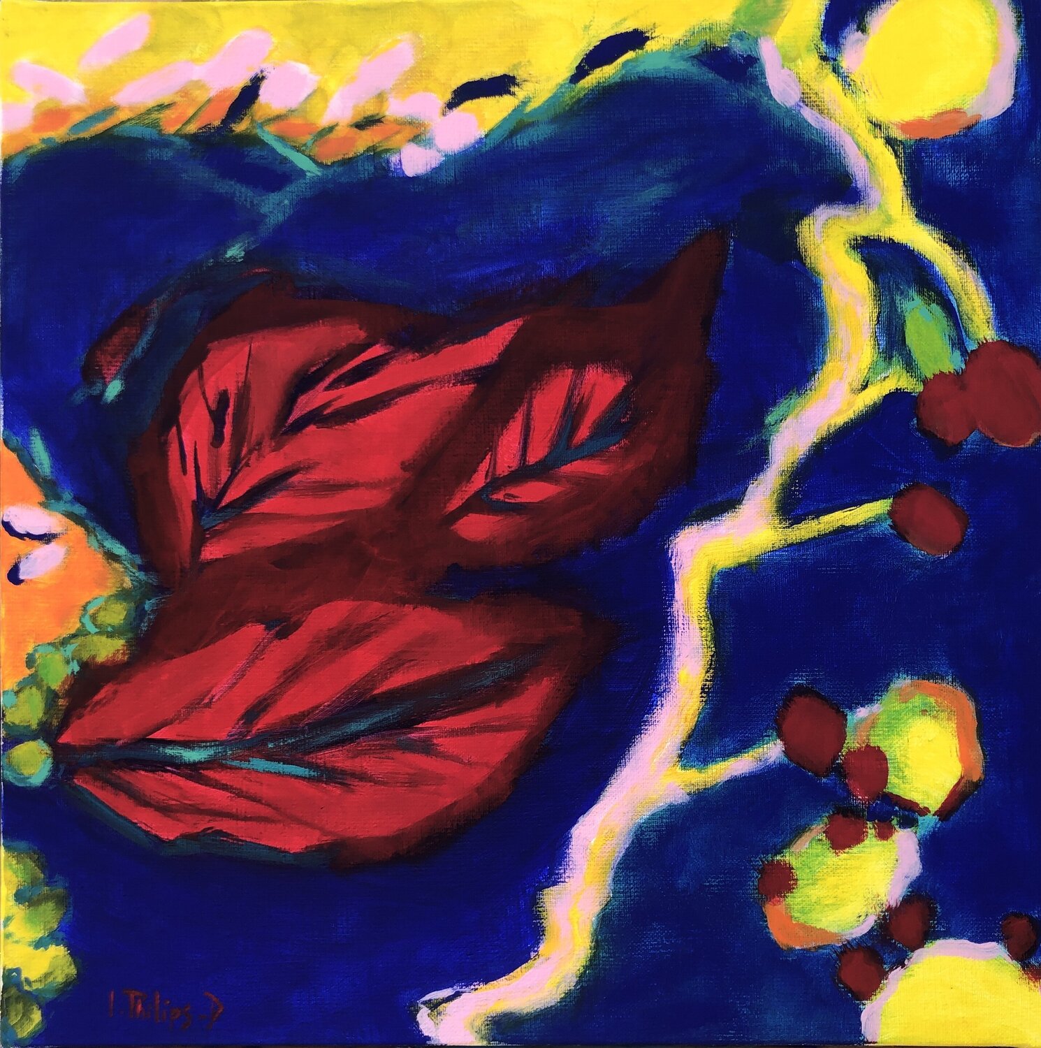Jardins Intérieurs 2 Isabelle Philips-Decramer Original painting for sale