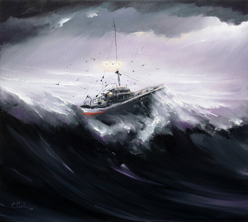Admiral by Bozhena Fuchs, Painting for Sale on Select