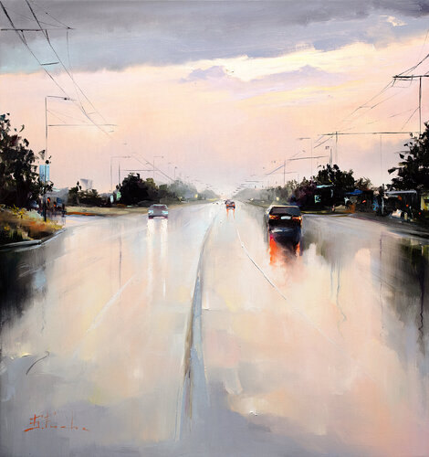 After The Warm Rain by Bozhena Fuchs, Painting for Sale on Select
