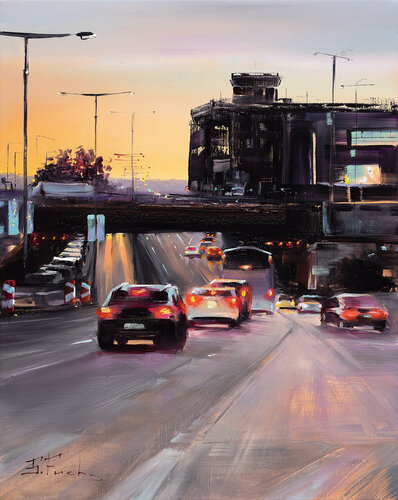 After Working Day by Bozhena Fuchs, Painting for Sale on Select