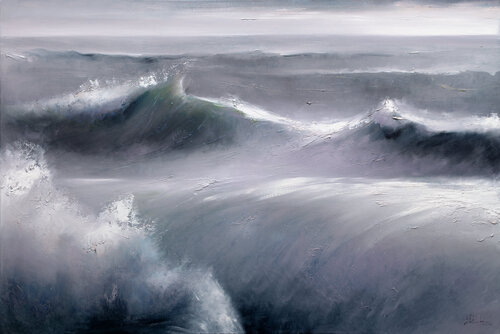 Rise from the Depths by Bozhena Fuchs, Painting for Sale on Select