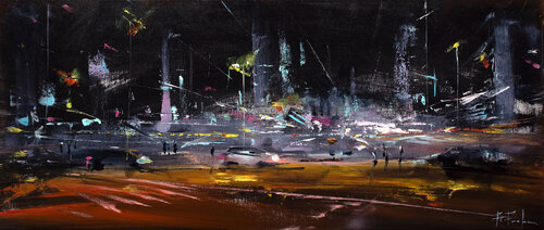 Midnight Reverie by Bozhena Fuchs, Painting for Sale on Select