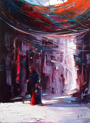 When Shadows Hide from the Sun by Bozhena Fuchs, Painting for Sale on Select