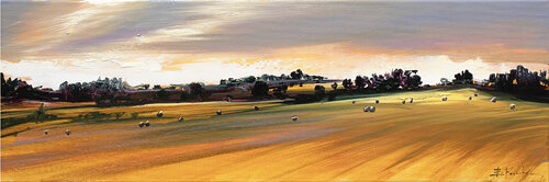 The Golden Hour by Bozhena Fuchs, Painting for Sale on Select