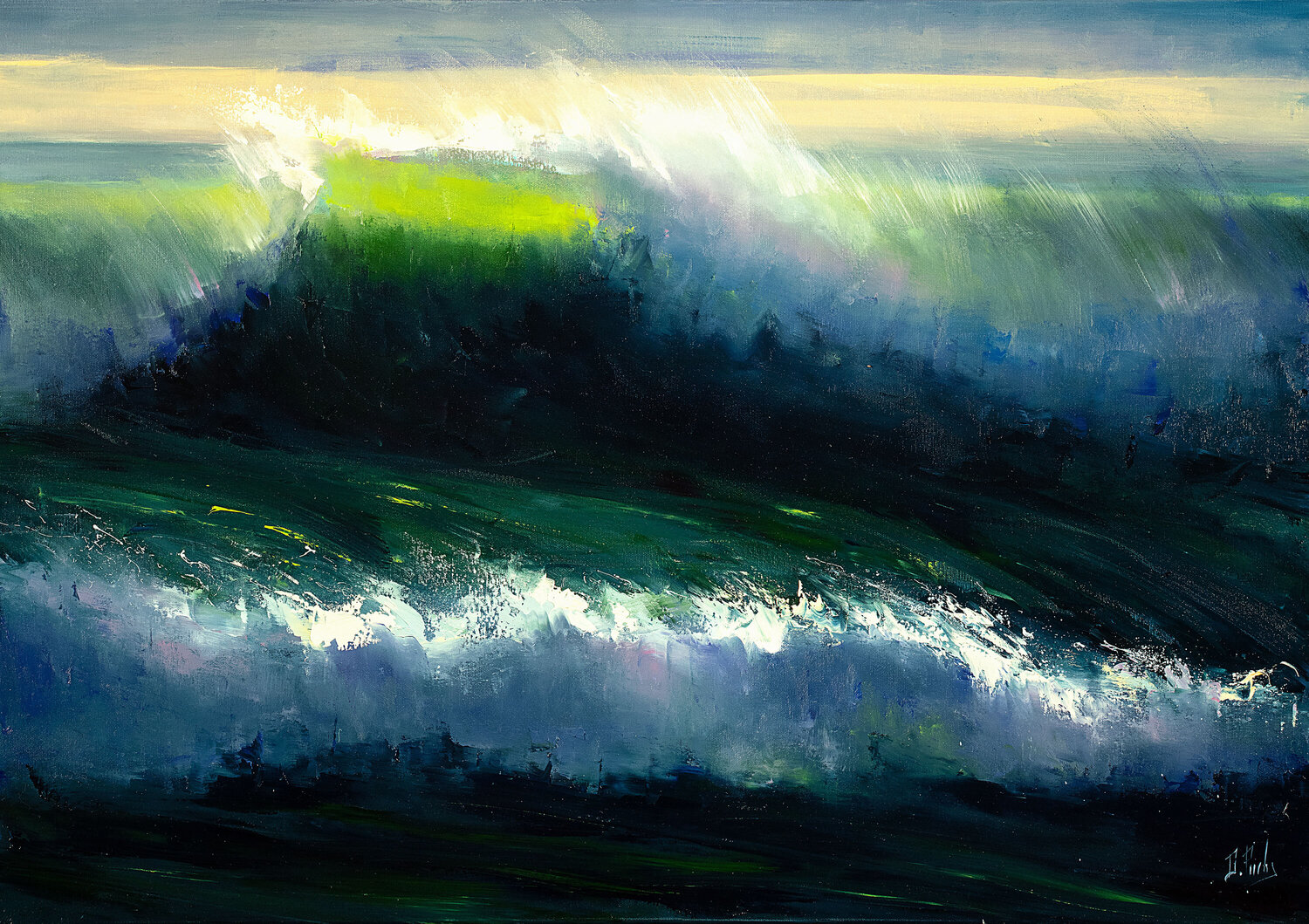 The Wind Bozhena Fuchs Original painting for sale