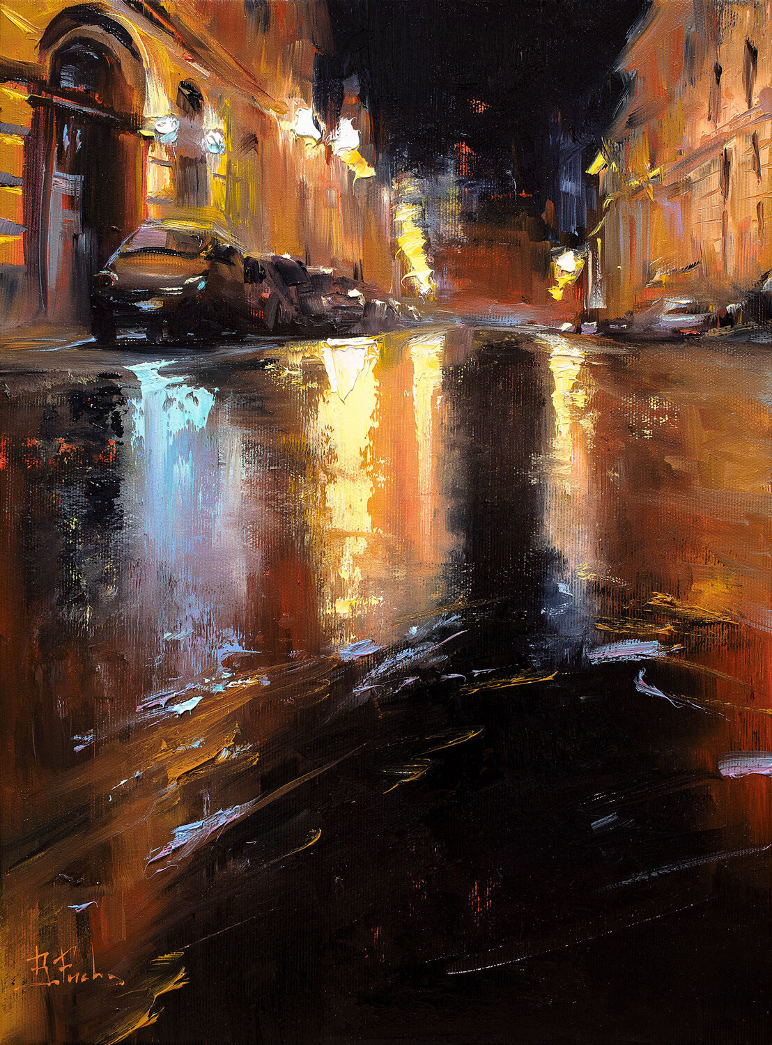 Walking Through a Dream Bozhena Fuchs Original painting for sale
