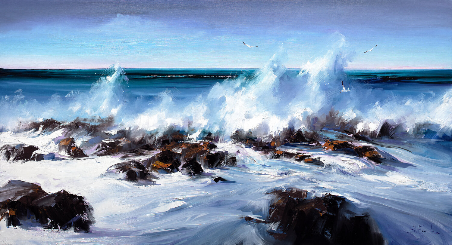 Freedom's Overture Bozhena Fuchs Original painting for sale