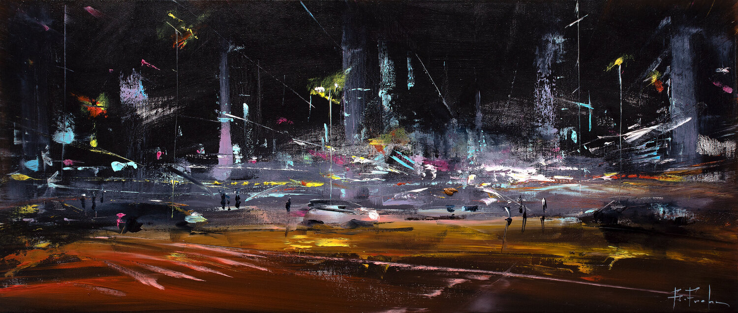 Midnight Reverie Bozhena Fuchs Original painting for sale