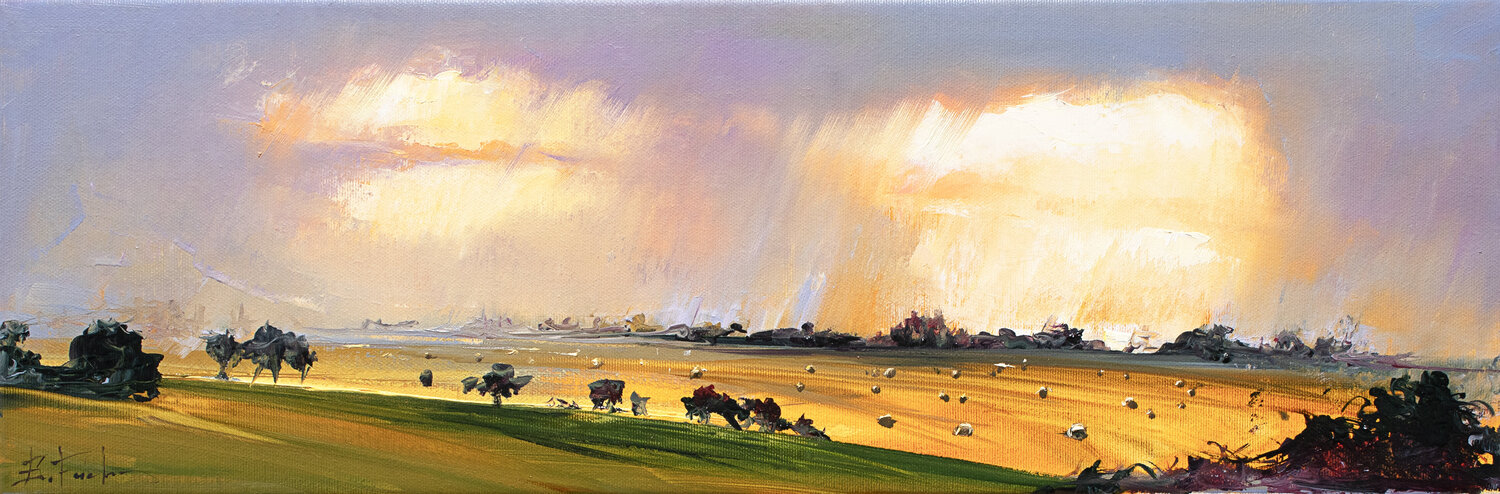 Where the Rain Meets Light Bozhena Fuchs Original painting for sale