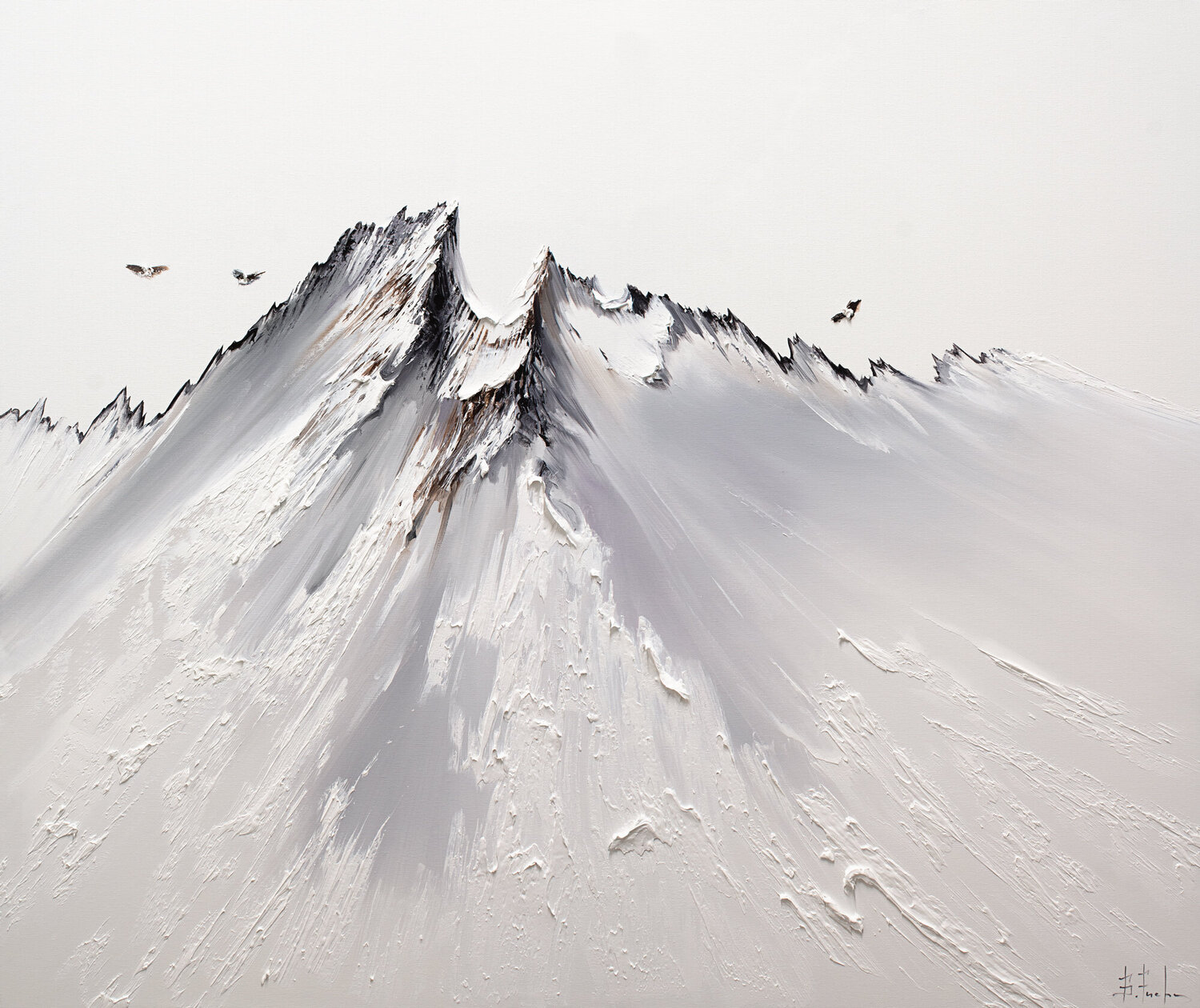Above the Untouched World Bozhena Fuchs Original painting for sale