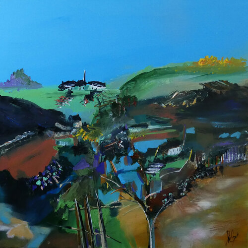 Les Vallées Noires by Muriel Cayet, Painting for Sale on Select