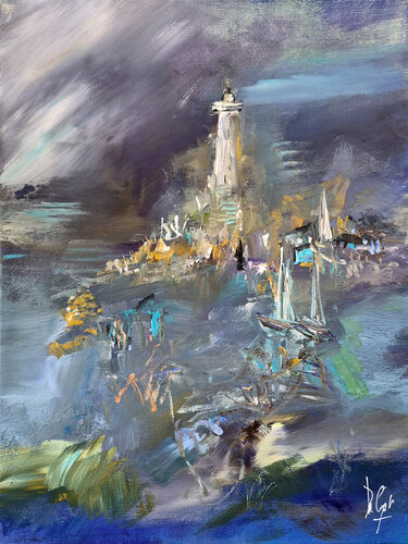 Passager du vent by Muriel Cayet, Painting for Sale on Select