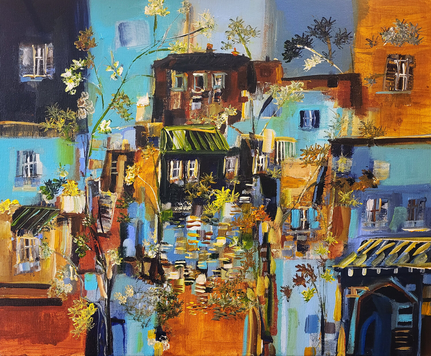 Au bord des temps Muriel Cayet Original painting for sale