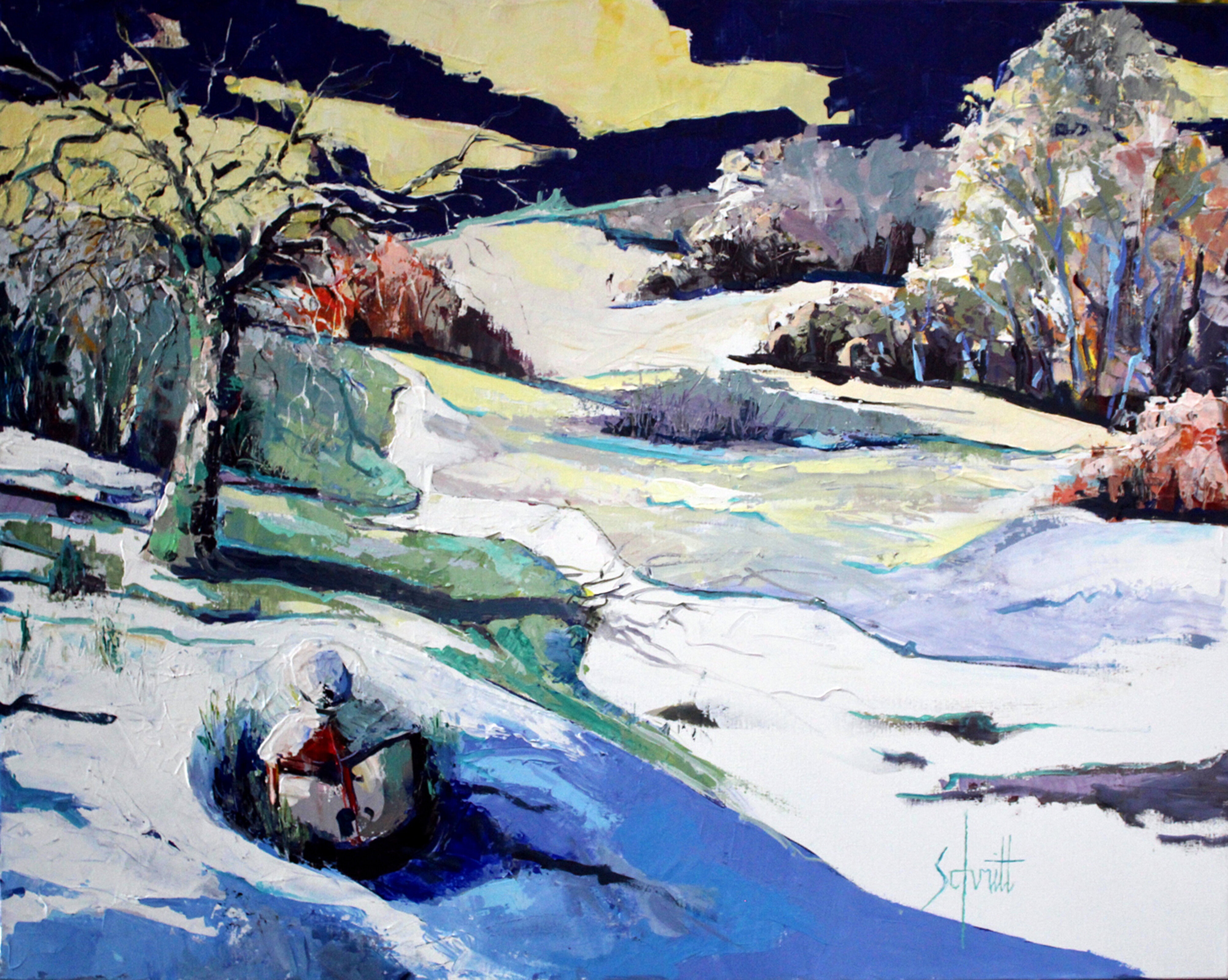 PAYSAGE D'HIVER ABSOLU (Un objet du monde d'avant)
