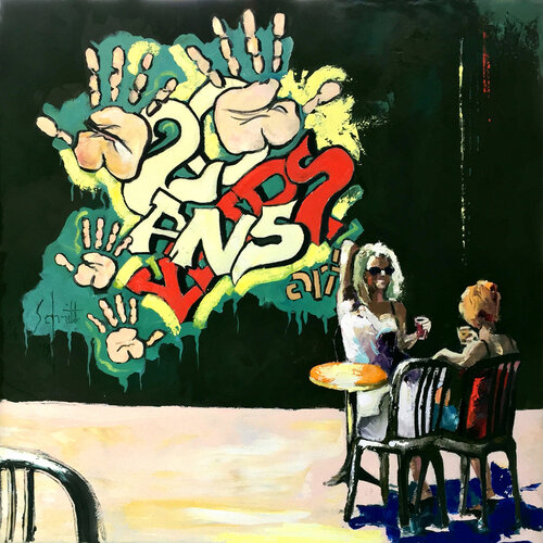 CAFÉ LV (Aux 20 ans) by Jean-Paul Schmitt, Painting for Sale on Select