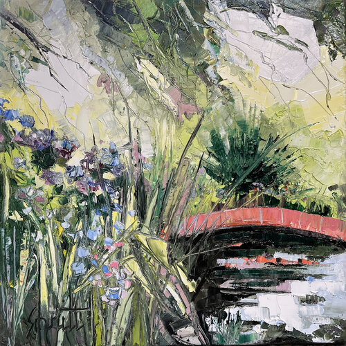 HALF ABSTRACT 36 (Petit pont) by Jean-Paul Schmitt, Painting for Sale on Select