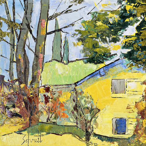 LA SABLIÈRE JAUNE by Jean-Paul Schmitt, Painting for Sale on Select
