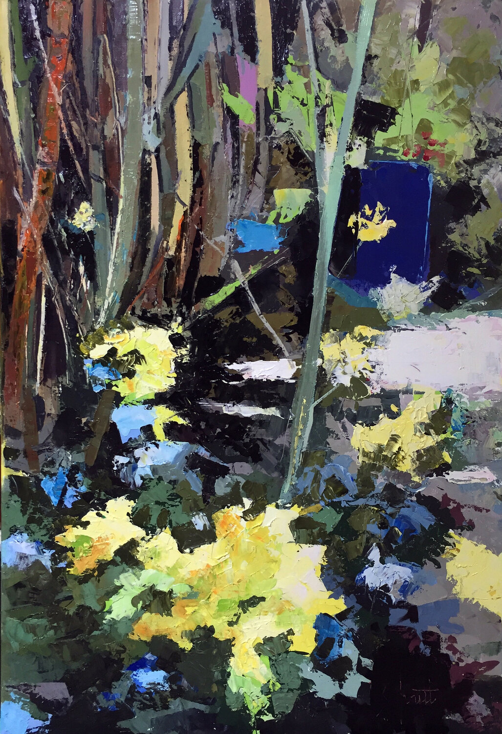 HALF ABSTRACT 15 (Mh) Jean-Paul Schmitt Original painting for sale