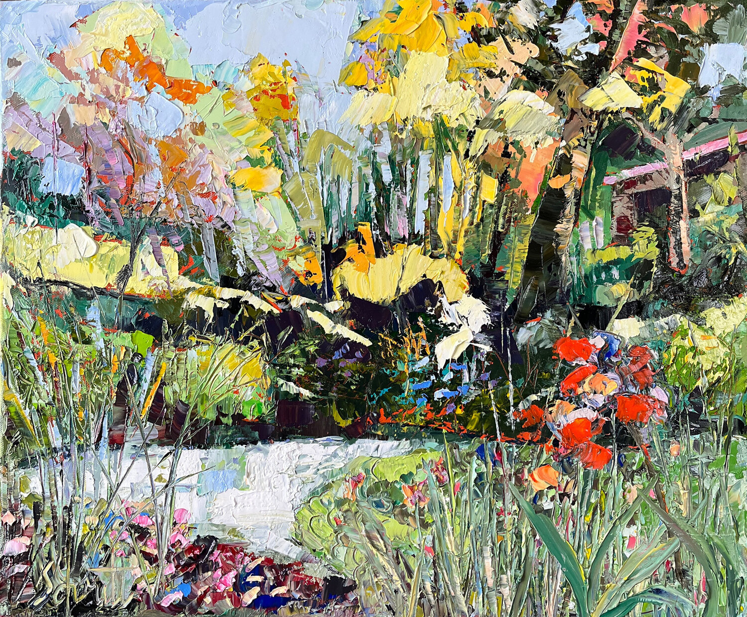 HALF ABSTRACT 34 (Ne6) Jean-Paul Schmitt Original painting for sale
