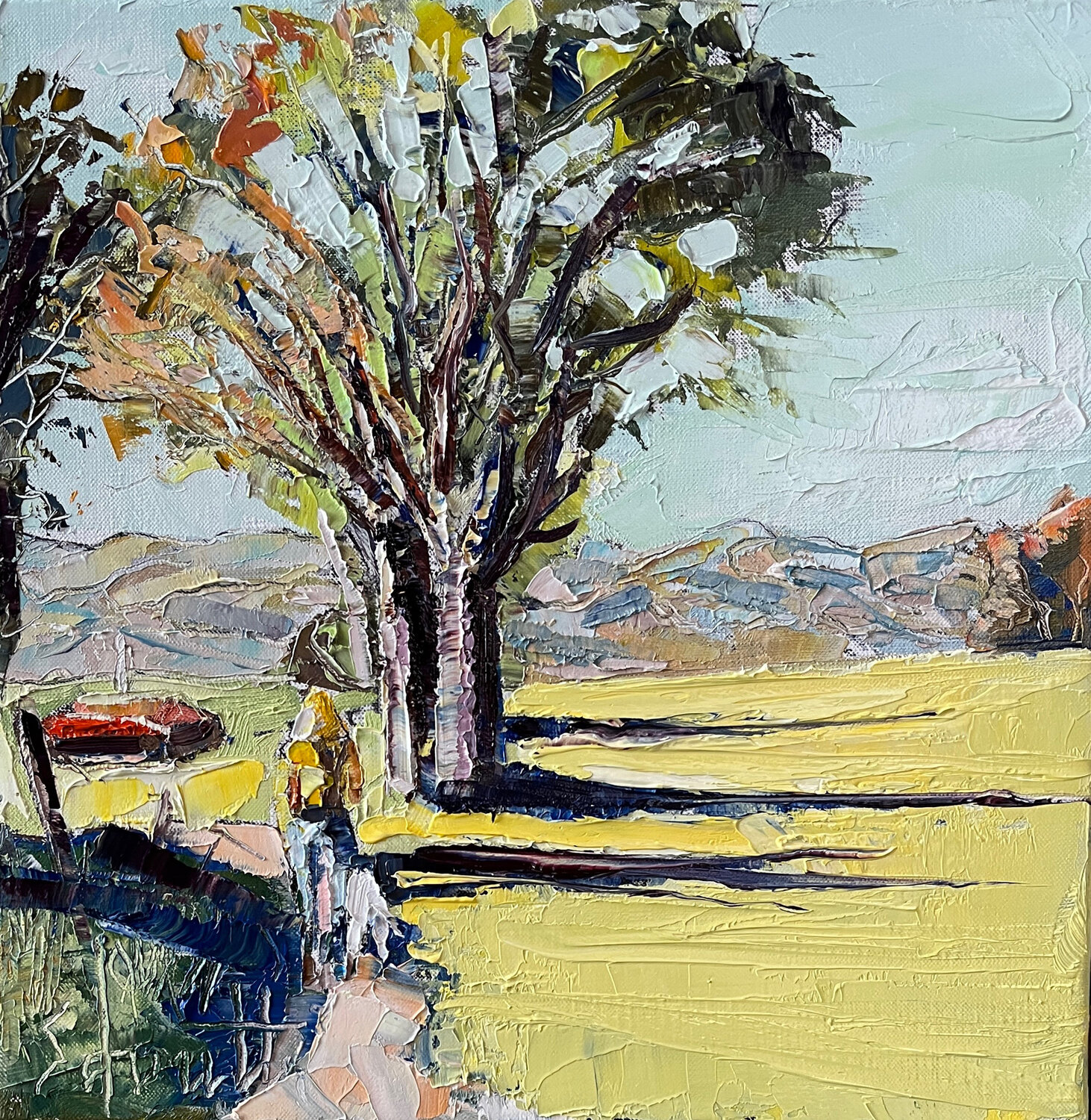 SAINT MARTIN XLV (Vers Les Carelles) Jean-Paul Schmitt Original painting for sale