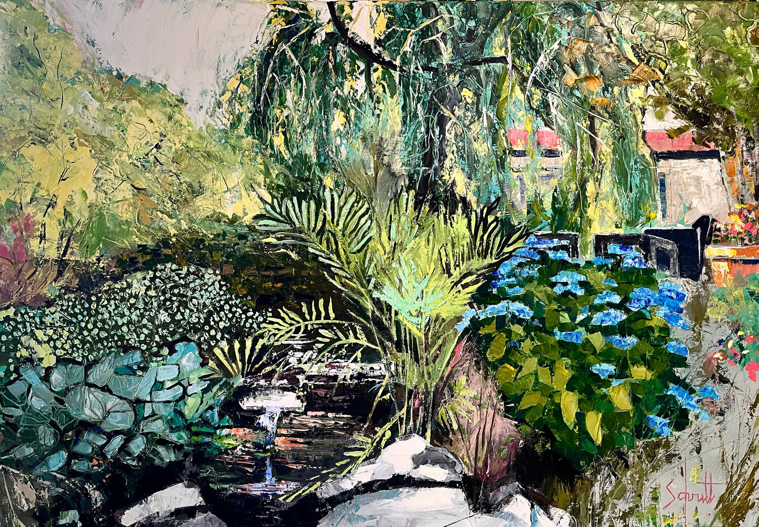 RU (À la Sablière) Jean-Paul Schmitt Original painting for sale