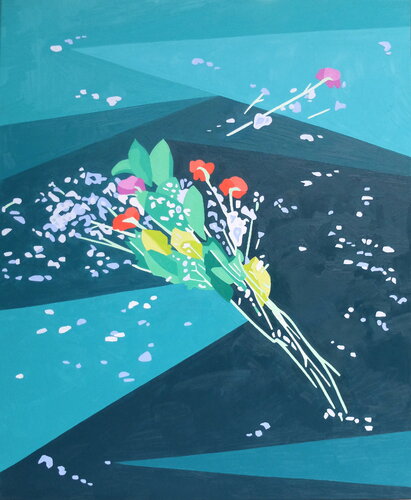 Making Art Is Like Giving Flowers to the Ocean by Hannah Perry Saucier, Painting for Sale on Select