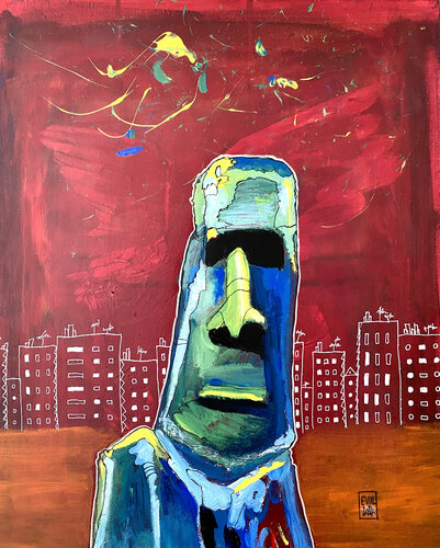 L’Inhabité by EVIAL, Painting for Sale on Select