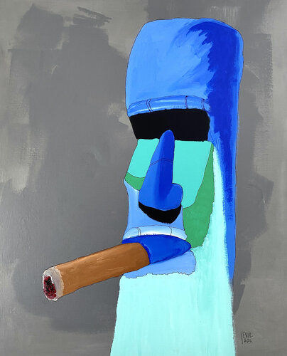 Le Fumeur De Havane by EVIAL, Painting for Sale on Select