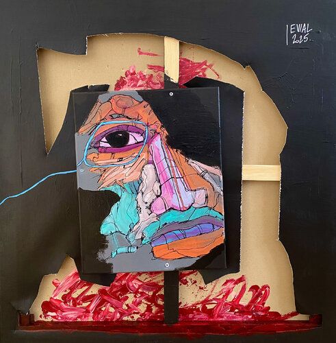 Un Silence à Vif by EVIAL, Painting for Sale on Select