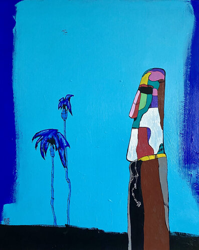 Avant que le Jour ne parle by EVIAL, Painting for Sale on Select