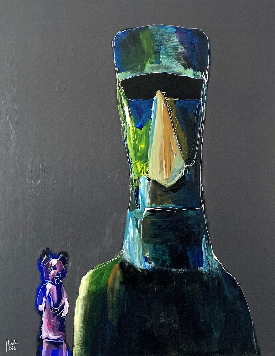 Ombricité EVIAL Original painting for sale