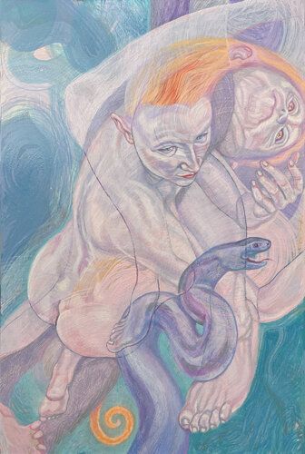 Robes, Rags and Silver Sashes by Sol KJOK, Painting for Sale on Select