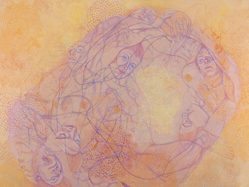 Sound Shapes 6 (Curlicue) by Sol KJOK, Painting for Sale on Select