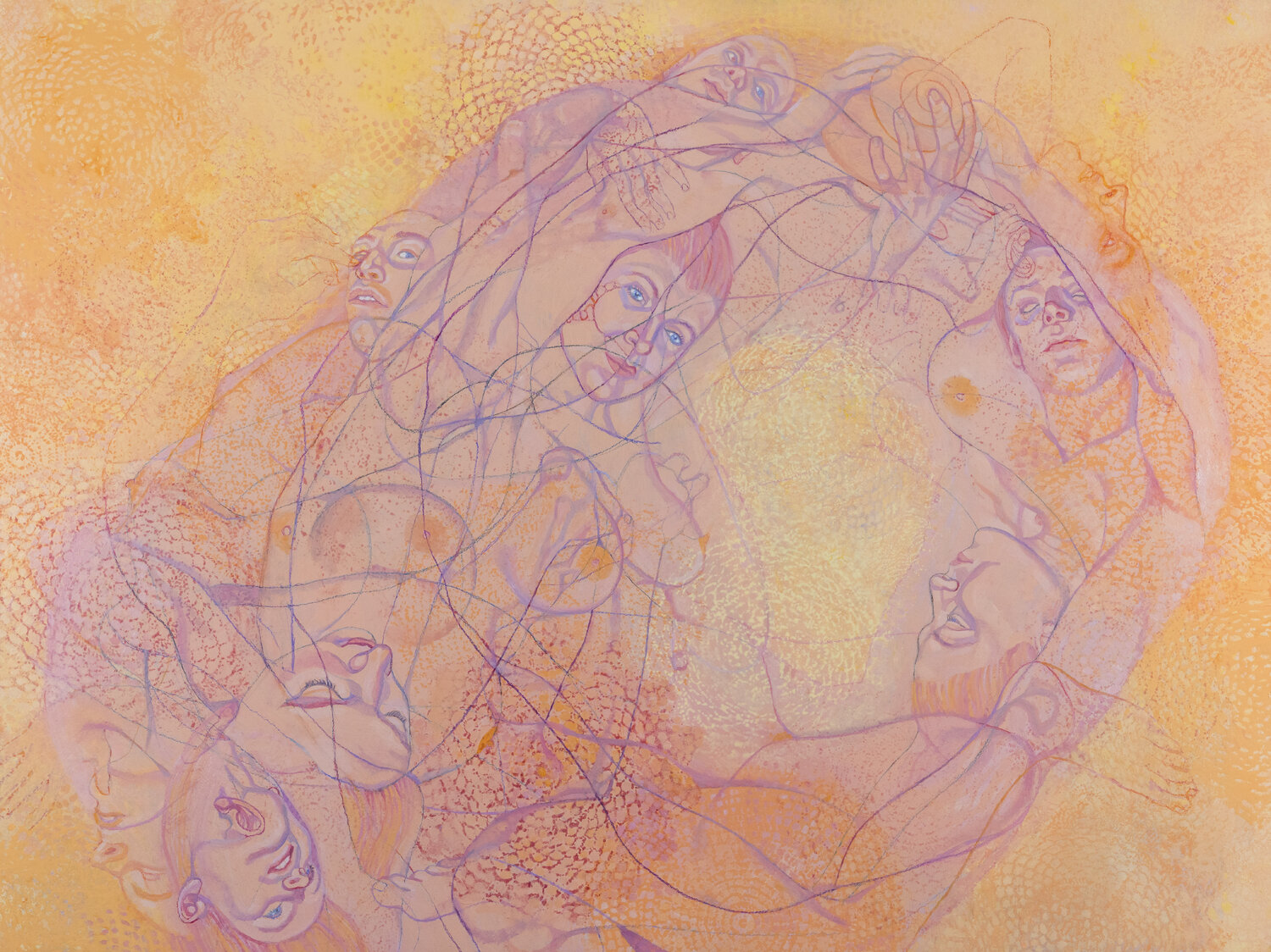 Sound Shapes 6 (Curlicue) Sol KJOK Original painting for sale