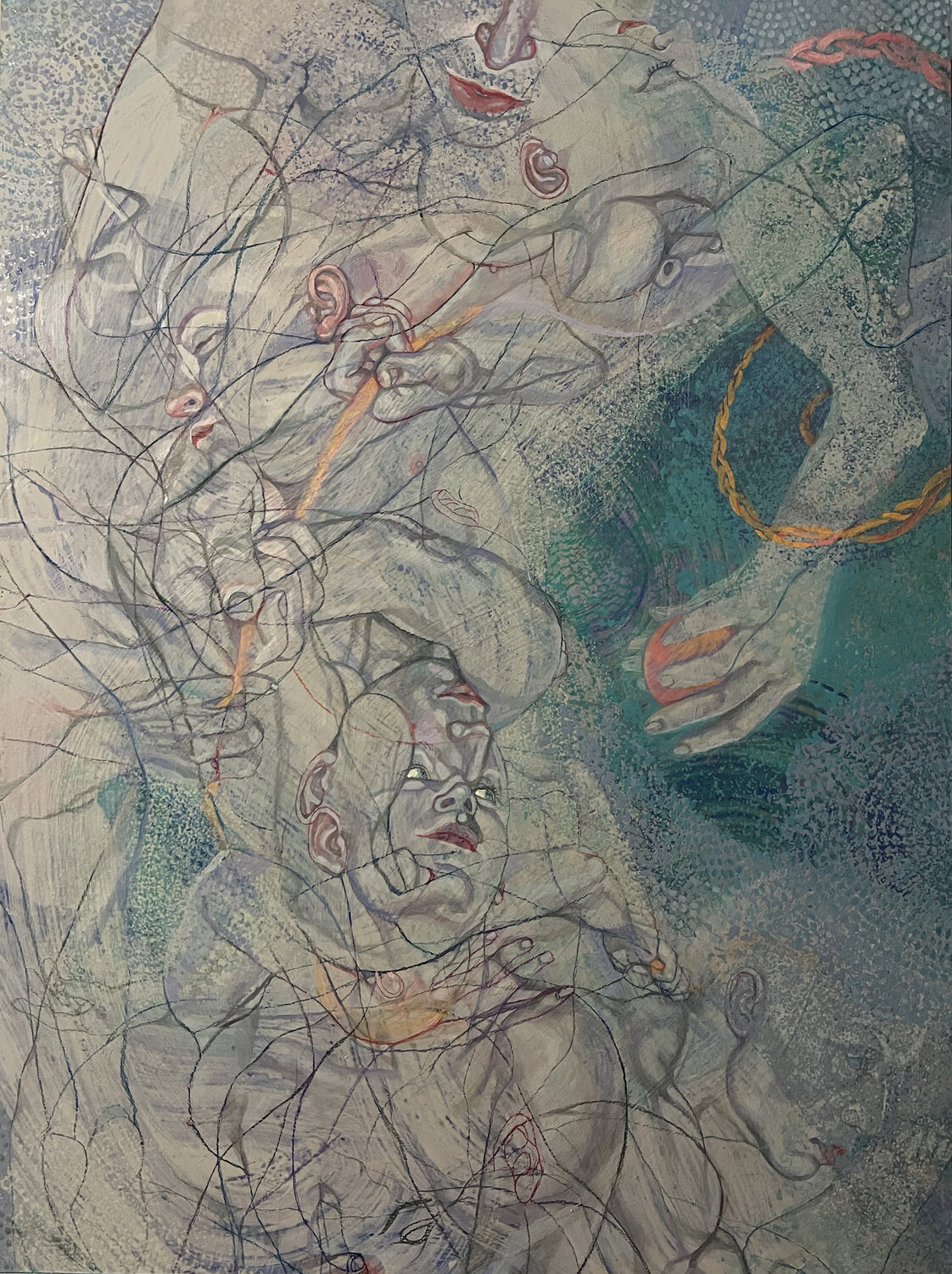 Sound Shapes 9 Sol KJOK Original painting for sale