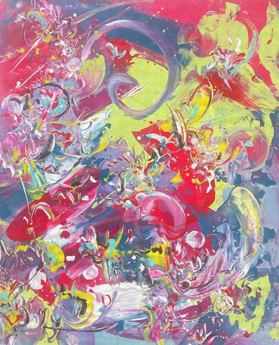PLANET FUNK by Delphine Bernard, Painting for Sale on Select
