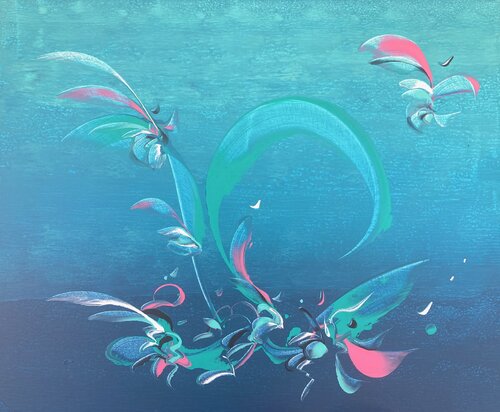 OCÉANE by Delphine Bernard, Painting for Sale on Select