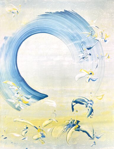 ANGELIC CYCLE by Delphine Bernard, Painting for Sale on Select
