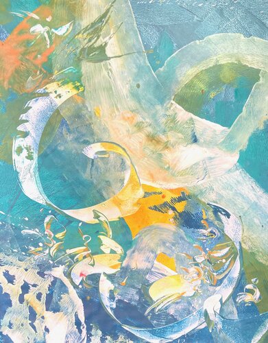 ASCENDING by Delphine Bernard, Painting for Sale on Select