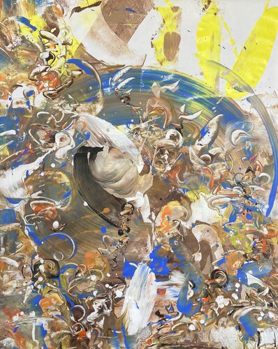 DENPASAR - Balinese Epic- by Delphine Bernard, Painting for Sale on Select